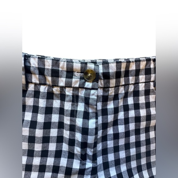 Talbots Women’s Black Checker Gingham The Perfect Short Size 6 Preppy - Picture 4 of 7